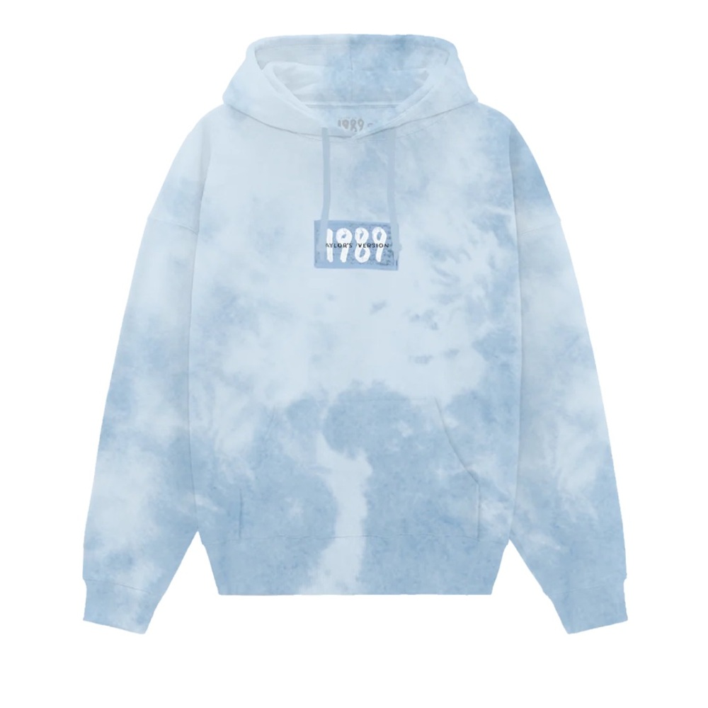 Taylor Swift 1989 Blue tie dye hoodie